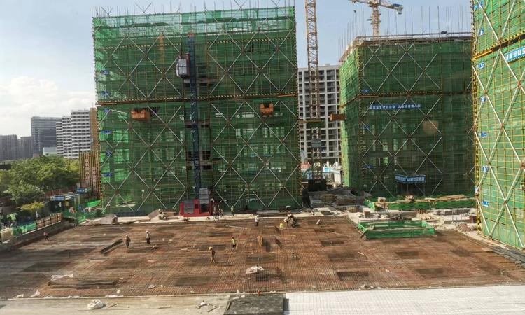 兴耀龙湖天泱雅筑施工进度图