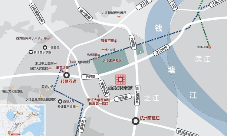 西投银泰城交通图