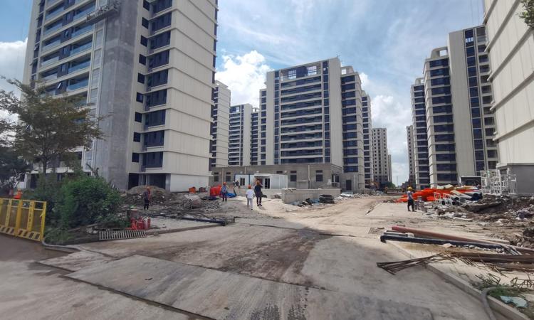 港城云樾观海施工进度图