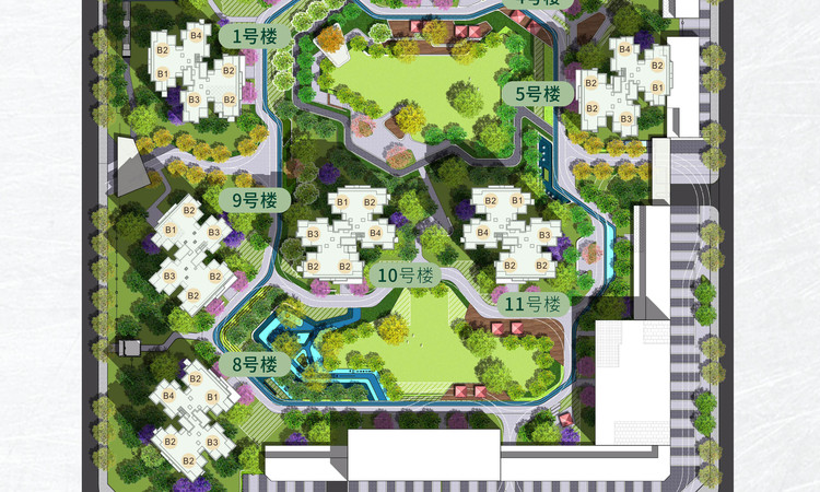 袍商朗诗天府绿郡楼层平面图