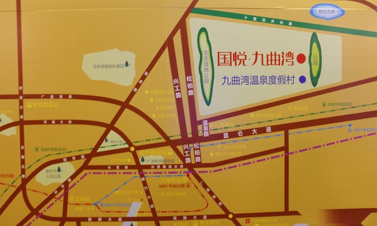 国悦九曲湾交通图