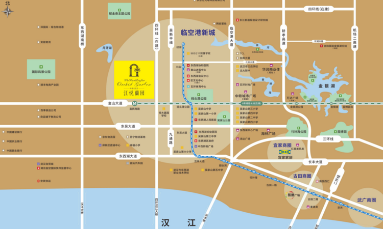  江悦蘭园交通图