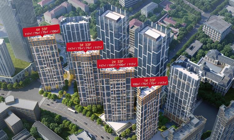 信达⠂格调美古花园效果图