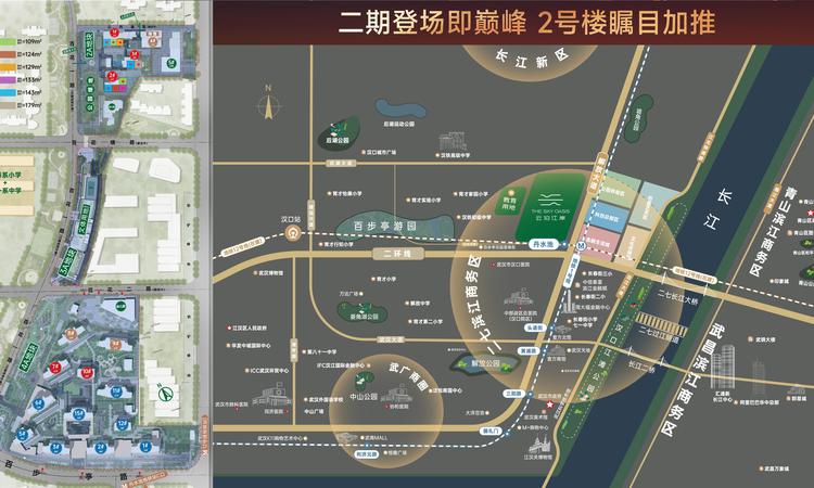 武汉城建万科云泊江岸交通图