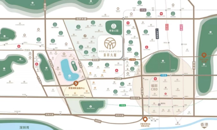 景祥大厦交通图