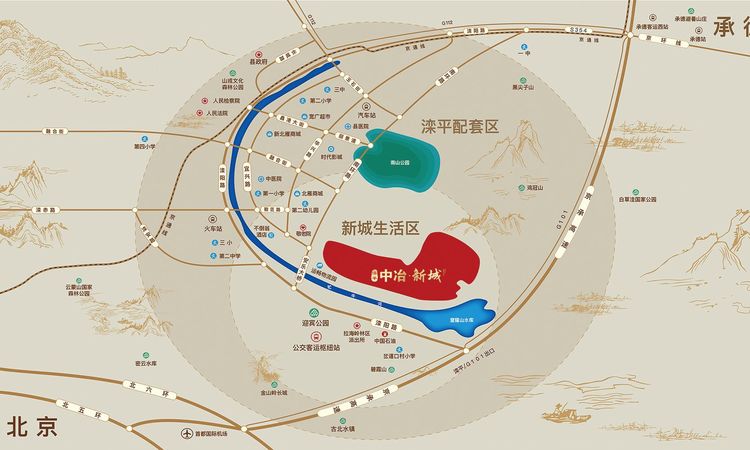 中冶新城·青岚郡交通图