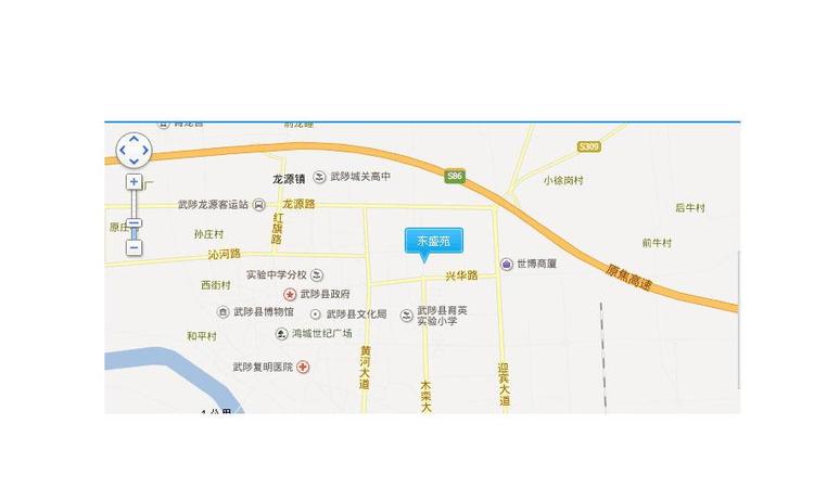 东盛苑交通图