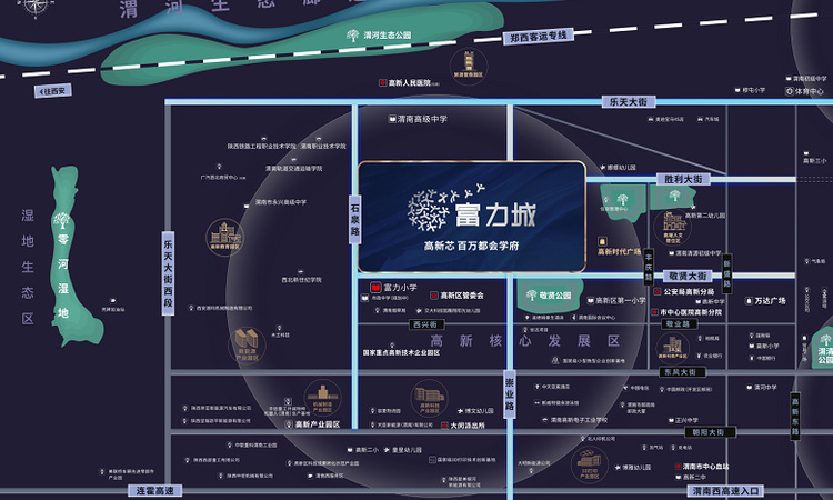 富力城交通图