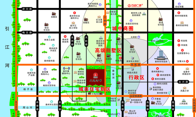 宇业天逸河畔交通图