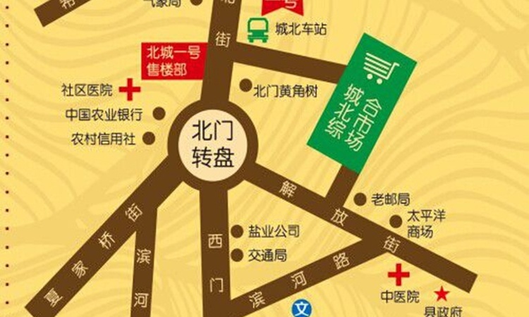 北城一号交通图