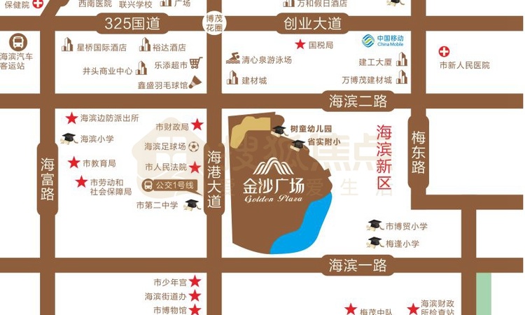 金沙广场·华府交通图