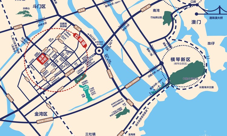 涛鸿·金涛华府交通图