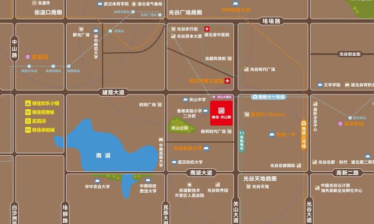 维佳·关山郡交通图