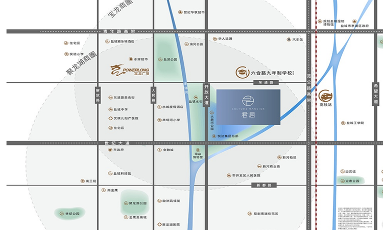 盐城君启交通图