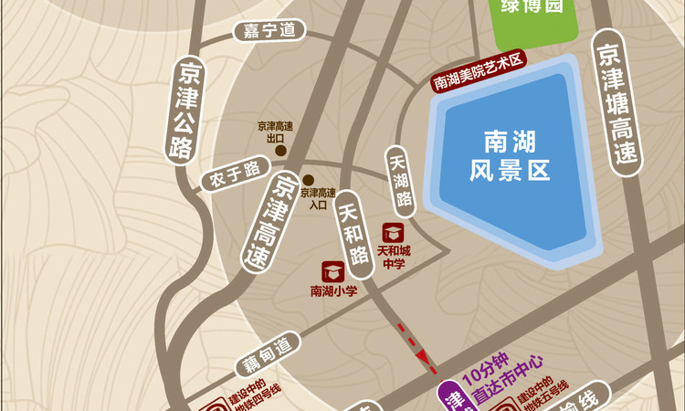 南湖美院交通图