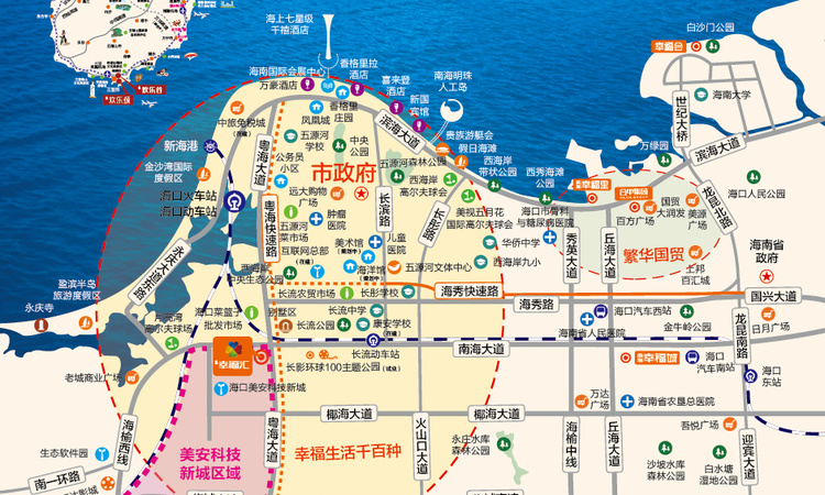 南海幸福汇交通图