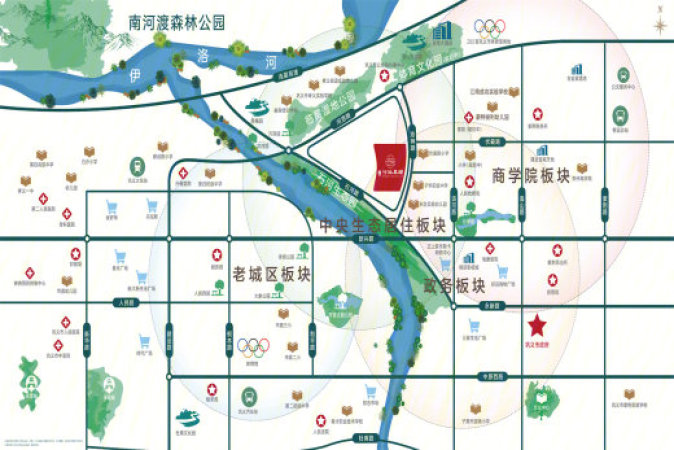 商都·河洛阜园交通图