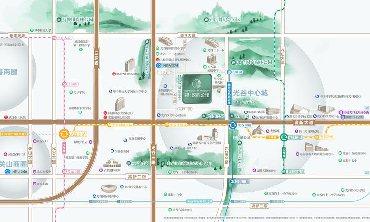 中建壹品汉韵公馆交通图