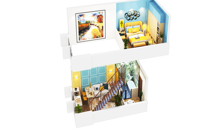 自贸环球公馆楼层平面图