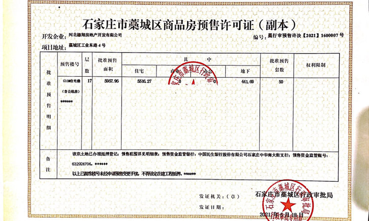 当代辰悦MOMΛ楼盘证照