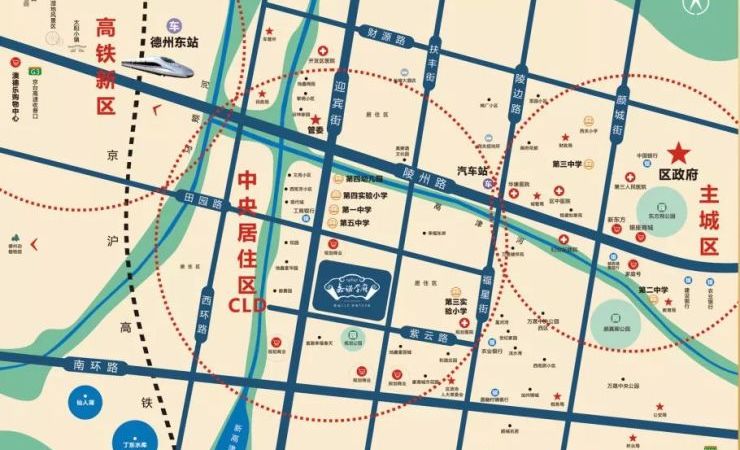 嘉诺学府周边配套图