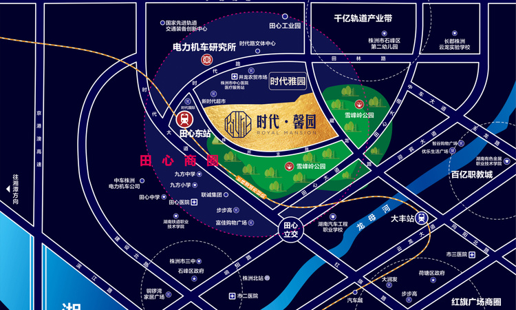 时代馨园交通图