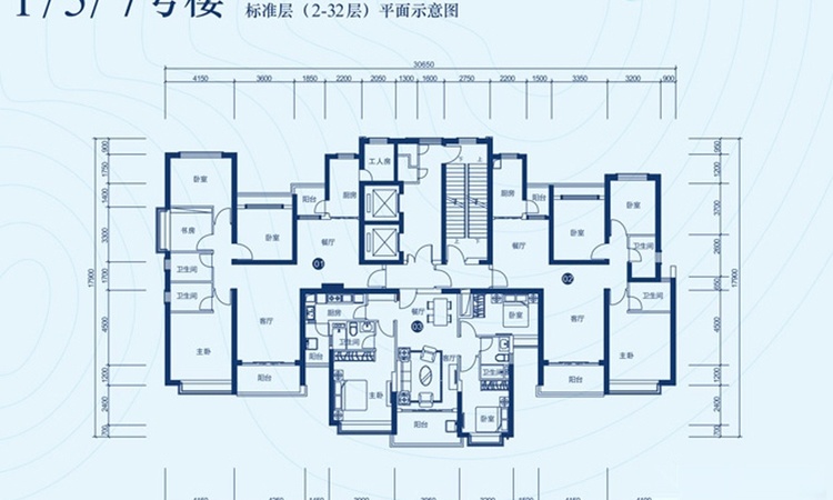向南居·未来城楼层平面图