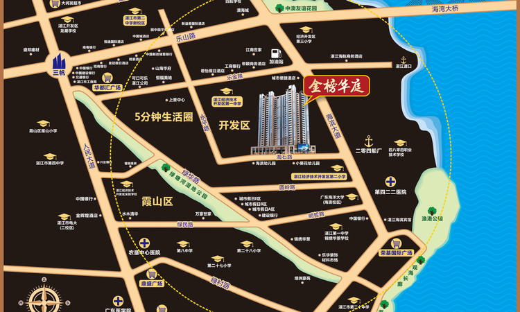 广雅·金榜华庭交通图