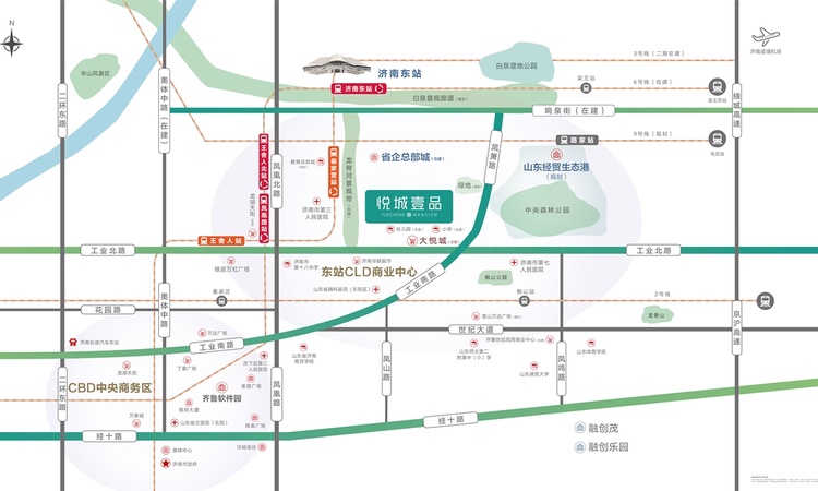 悦城壹品交通图