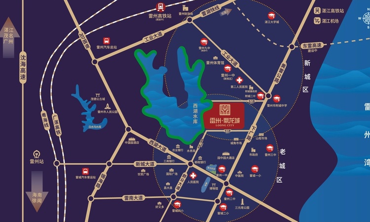 雷州·鼎龙城交通图