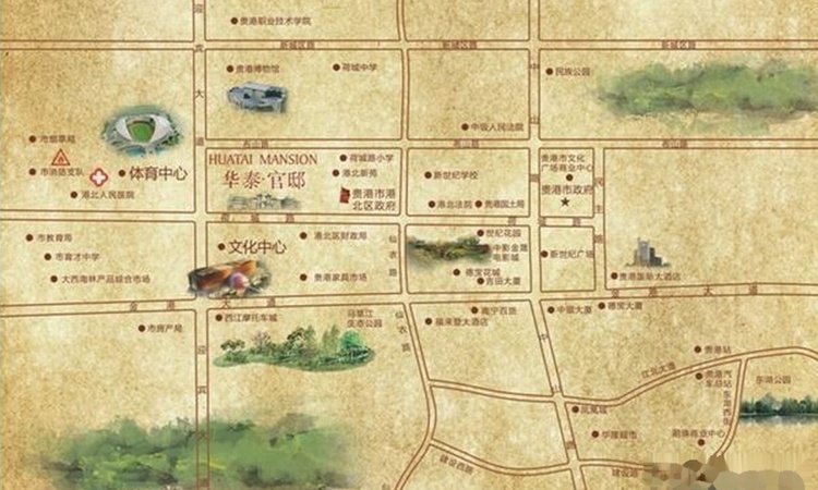 华泰·官邸交通图