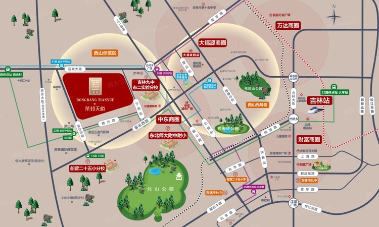 荣邦天悦交通图