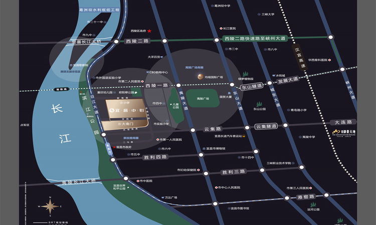 宜昌中心·紫宸府交通图