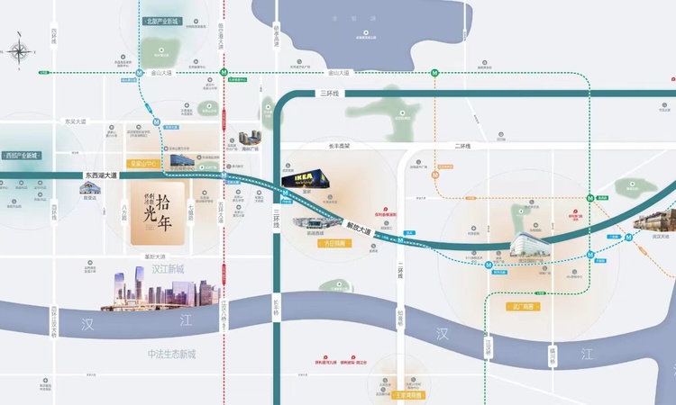 保利清能拾光年交通图