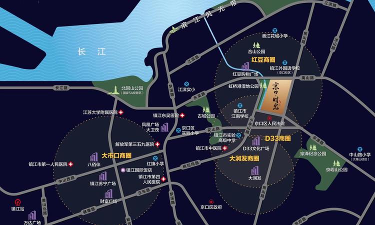 京口时光交通图