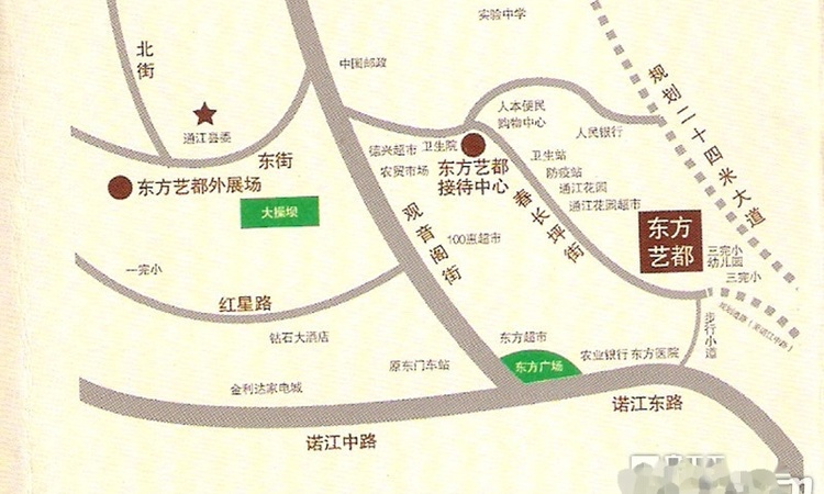 通江东方艺都交通图