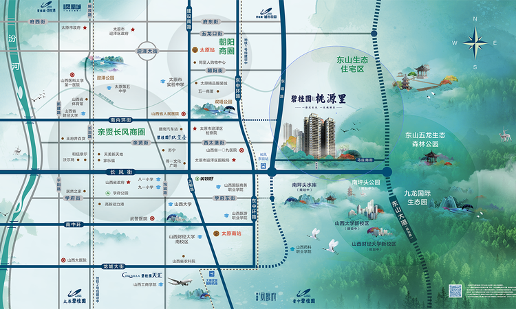 碧桂园桃源里交通图