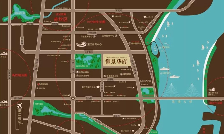 御景华府交通图