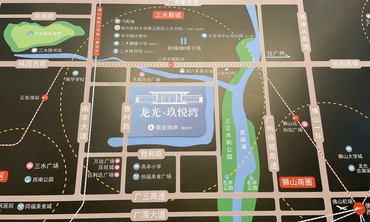 龙光玖悦湾交通图