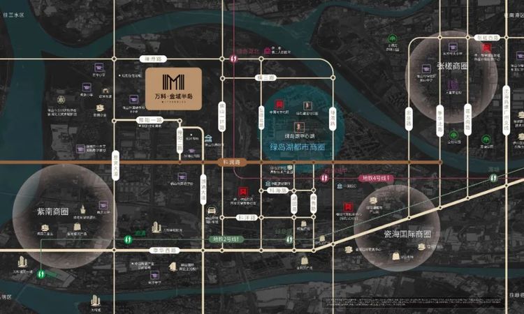 万科金域半岛交通图