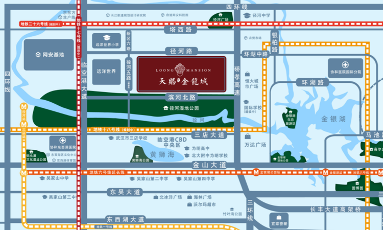 天赐金龙城交通图