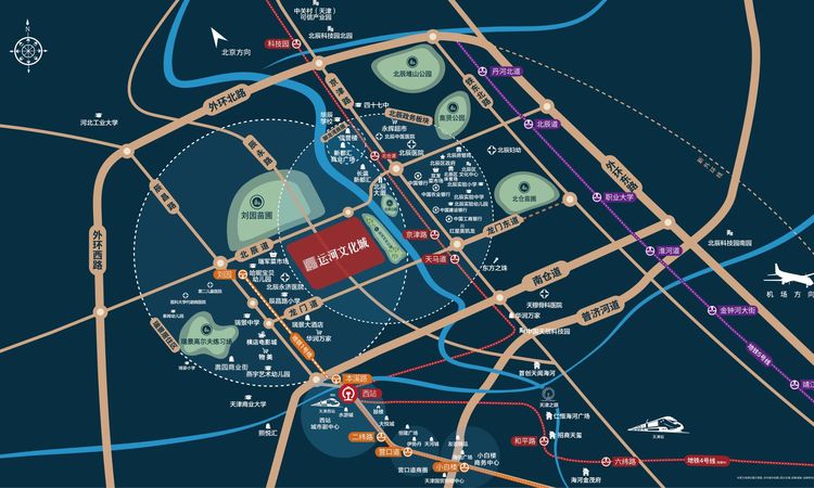运河文化城交通图