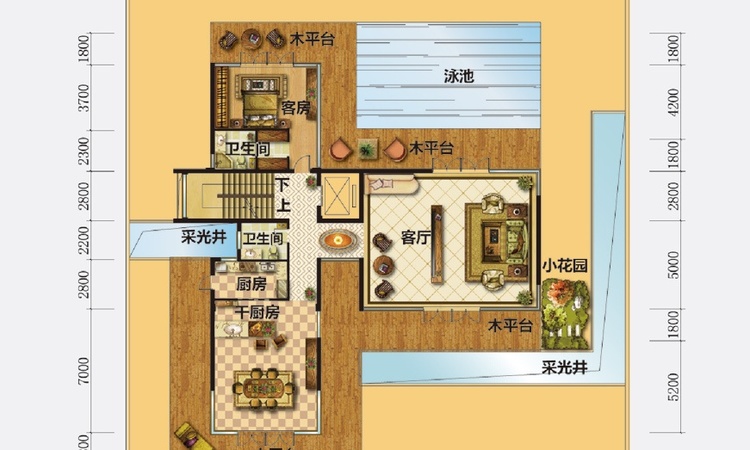 颐和山庄楼层平面图