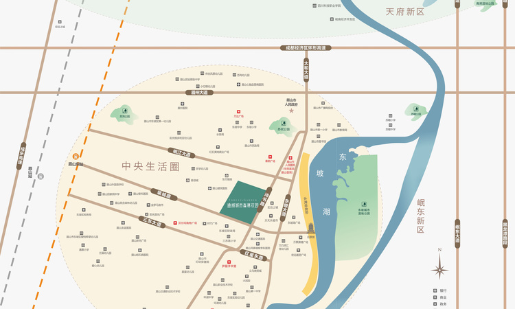 通威城市森林花园交通图