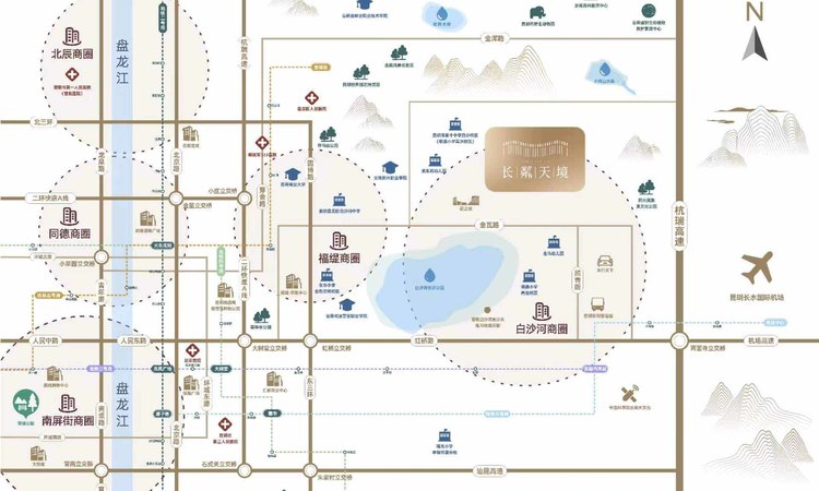 长粼天境交通图