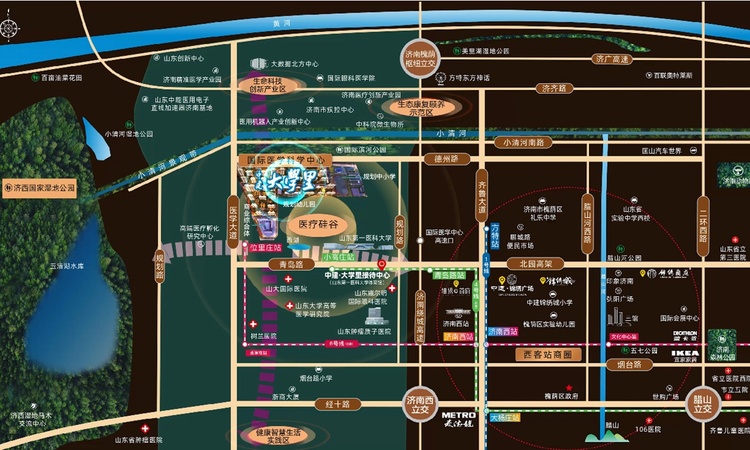 中建大学里交通图