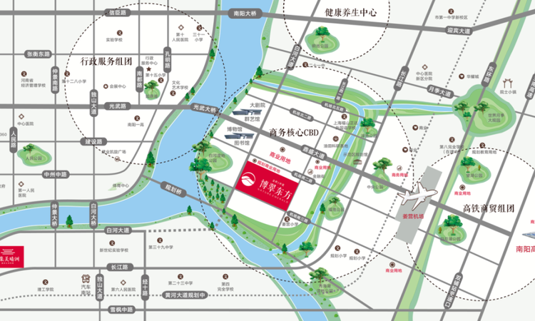 金科中梁博翠东方周边配套图