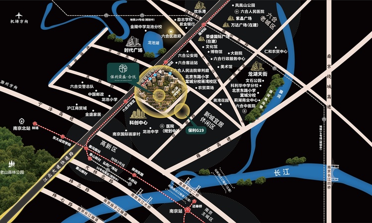 保利荣盛合悦交通图