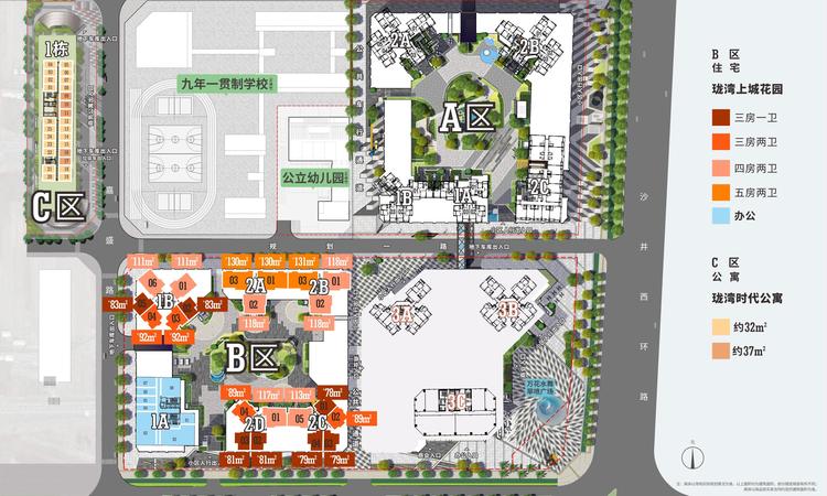 珑湾时代公寓楼层平面图