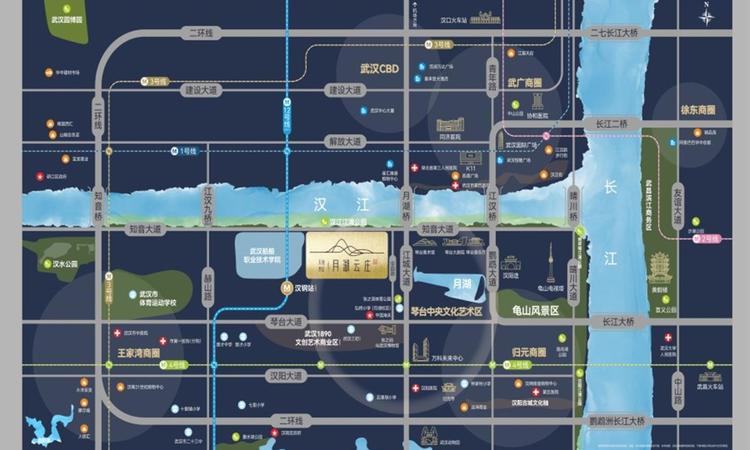 天创坦达·月湖云庄交通图